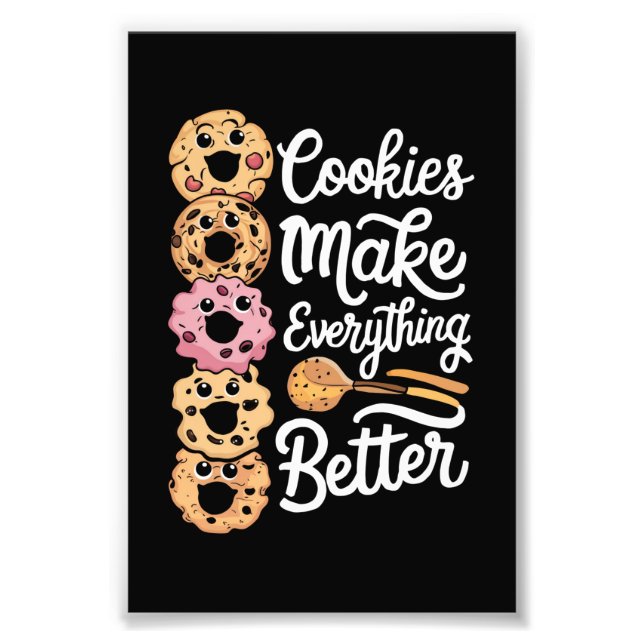 Impression Photo Les cookies rendent tout mieux drôle Noël (Devant)
