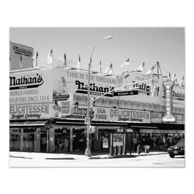 Impression Photo Les fameux Hot Dogs de Nathan (Devant)