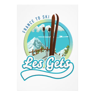 Impression Photo Les Gets france logo ski