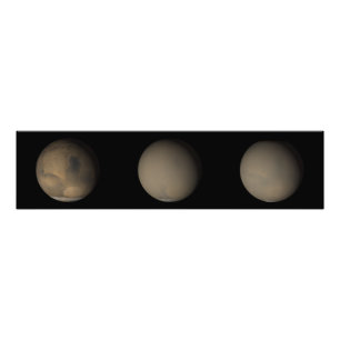 Impression Photo Les grandes tempêtes de poussière de 2001 sur Mars