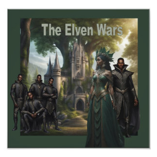 Impression Photo Les Guerres Elven, Livre 2 Couverture Art