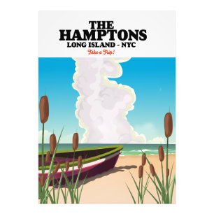 Impression Photo Les Hamptons Long Island NYC, affiche de voyage.