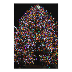 IMPRESSION PHOTO LES LUMIÈRES DE NOËL SUR LA ROCHE