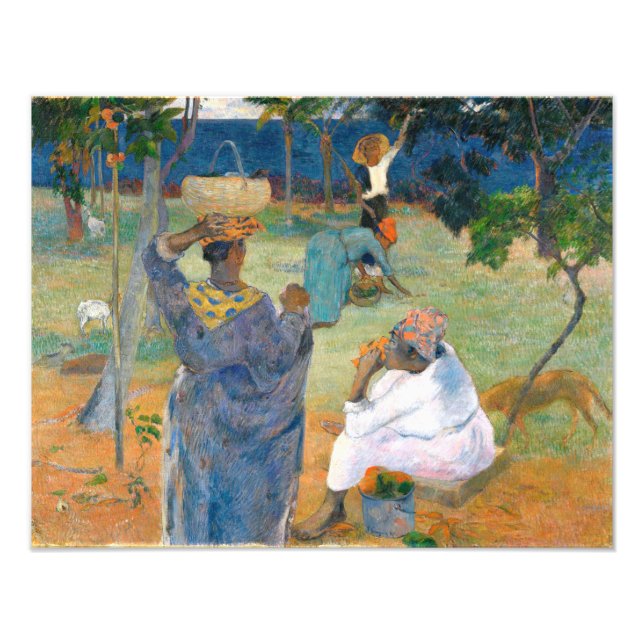 Impression Photo Les Mangos, Martinique 1887, par Paul Gauguin (Devant)