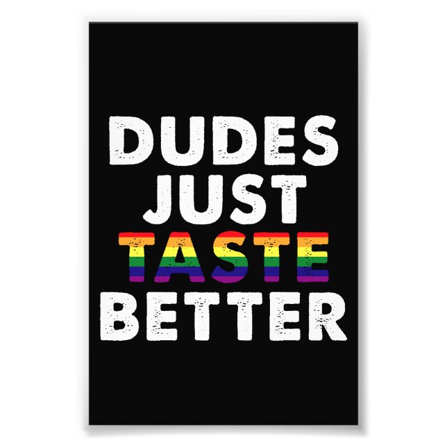 Impression Photo Les mecs Goûtent une meilleure idée de cadeau Gay  (Devant)