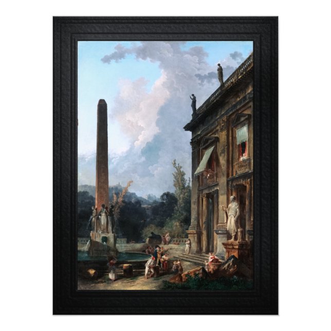 Impression Photo Les ministres errants par Hubert Robert (Devant)