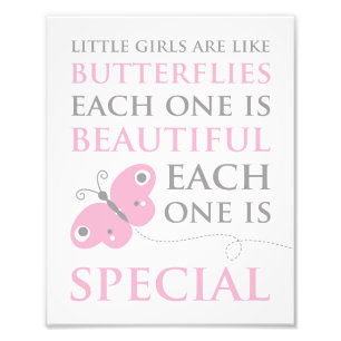 Impression Photo Les Petites Filles Sont Comme Des Papillons Imprim