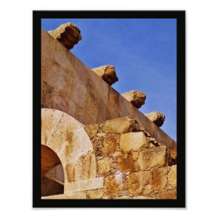 Impression Photo Les ruines de la citadelle d'Amman