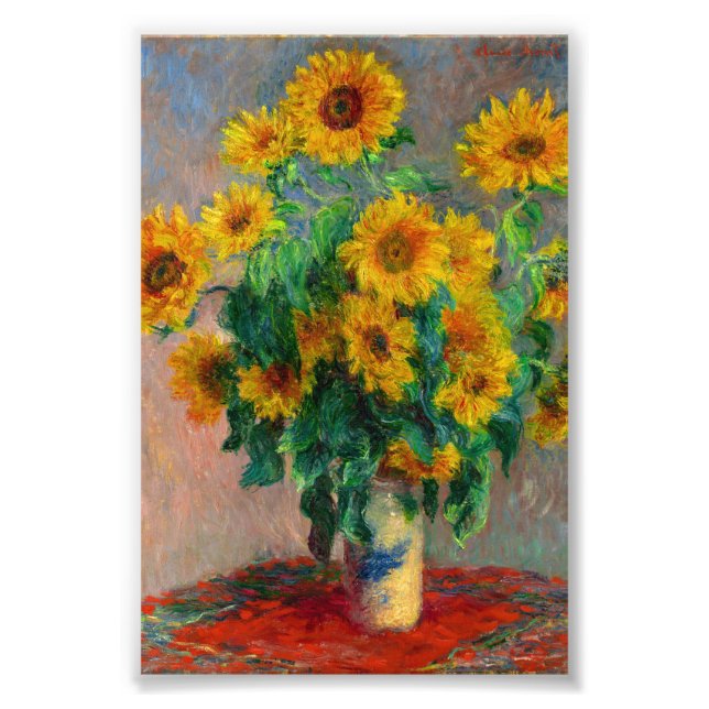 Impression Photo Les tournesols de Monet (Devant)