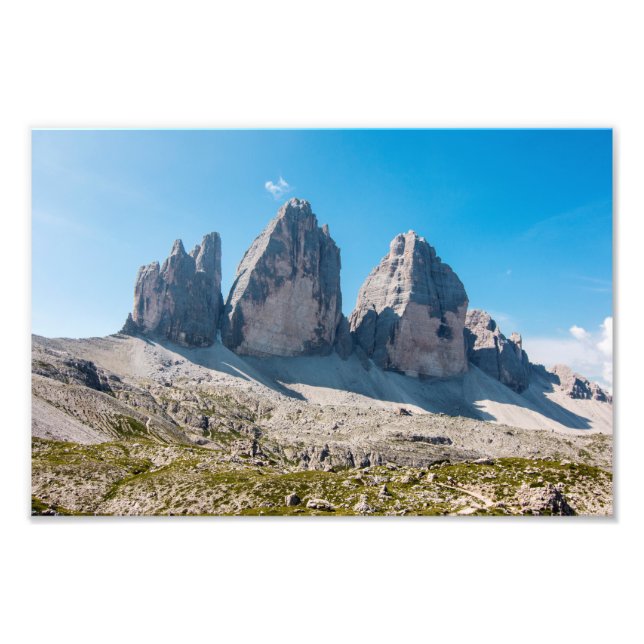 Impression Photo Les trois sommets de Lavaredo (Devant)