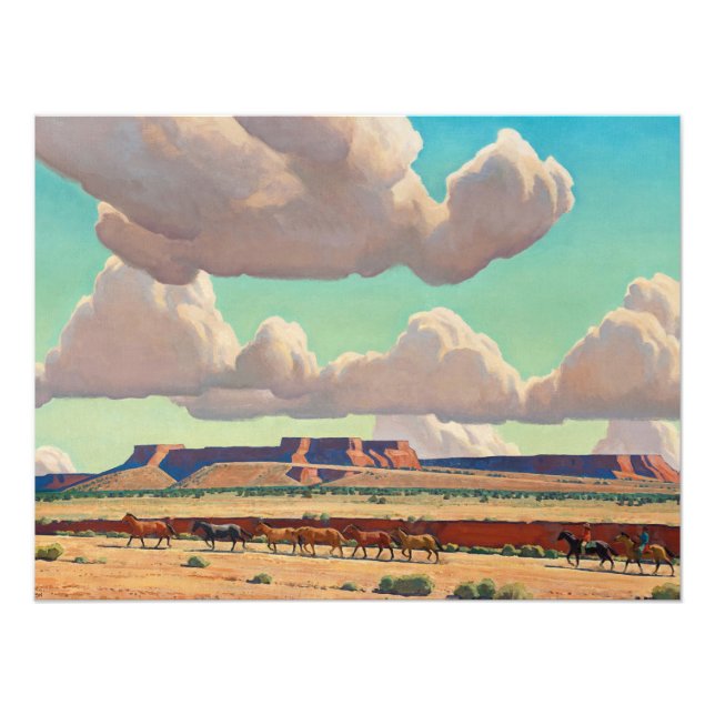 Impression Photo Les vastes terres de Navajo par Maynard Dixon (Devant)