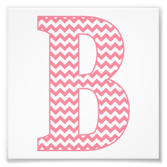 Impression Photo LETTRE B MONogramme CHICOPIE PLEINE CLASSIQUE (Devant)