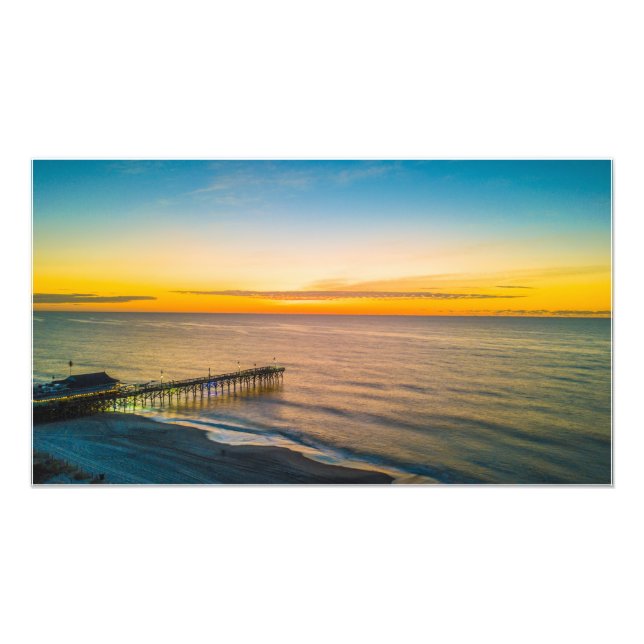 Impression Photo Lever de soleil dans la belle plage de Myrtle, Car (Devant)