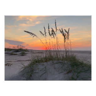 Impression Photo Lever de soleil sur la plage - Vie sur une île côt