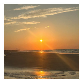 Impression Photo Lever du soleil complet sur l'île des Palmes, Caro