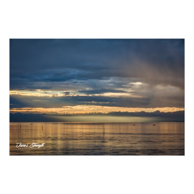 Impression Photo Lever du soleil sur le lac de Konstanz (Devant)