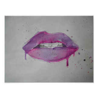 Impression Photo Lèvres de passion violette Imprimer