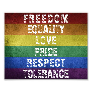 Impression Photo LGBT Pride Moderne Arc-en-ciel