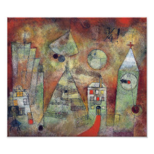 Impression Photo L'heure fatidique, 3 quarts à 12 Paul Klee