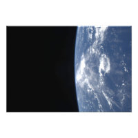 L'horizon terrestre et la noirceur de l'espace