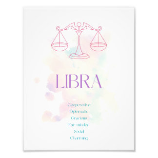 Impression Photo Libra Zodiac Art Print