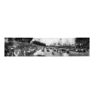 Impression Photo Ligne de début et de fin de 1913 Corona Road Race