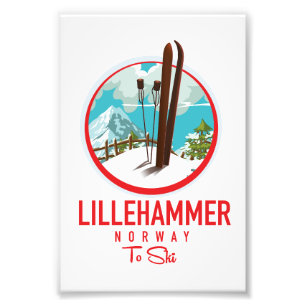 Impression Photo Lillehammer Norvège logo Ski
