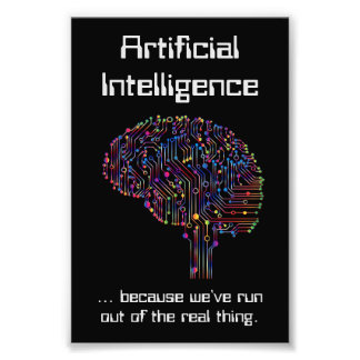 Impression Photo L'intelligence artificielle contre la réalité