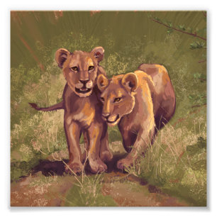 Impression Photo Lion Cubs