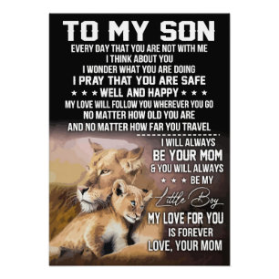 Impression Photo Lion Lover À Mon Fils Lion