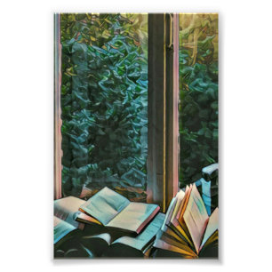 Impression Photo Lire un cadeau d'illustration
