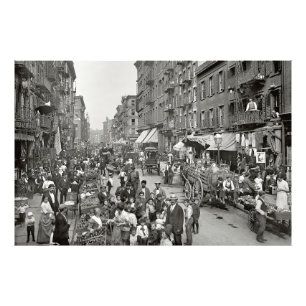 Impression Photo Little Italy - Mulberry Street - New York 1900