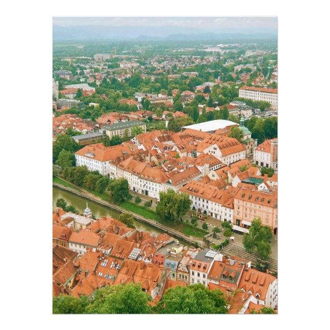 Impression Photo Ljubljana d'en haut (Devant)