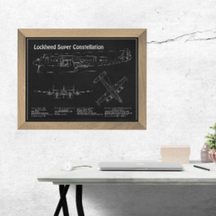 Impression Photo Lockheed L-1049 Super Constellation - Plans PD