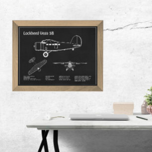 Impression Photo Lockheed Vega 5B - Plans d'avion PD
