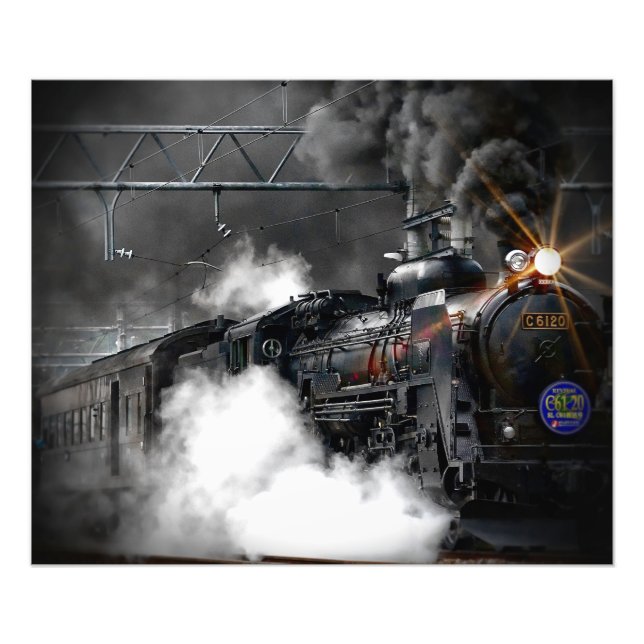 Impression Photo Locomotive à vapeur (Devant)