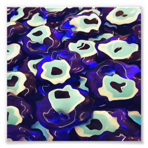 Impression Photo L'Oeil Boncuk Turc Formé Amulet Bizarre Art