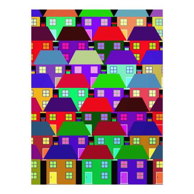 IMPRESSION PHOTO LOGEMENTS COLORÉS COMMUNAUTÉ D'ACCUEIL (Devant)