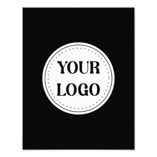Impression Photo Logo de marque noire   Entreprise
