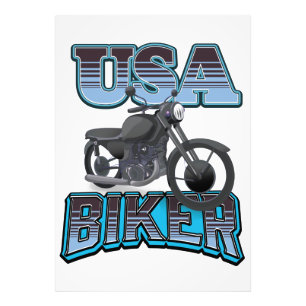 Impression Photo logo de motard américain