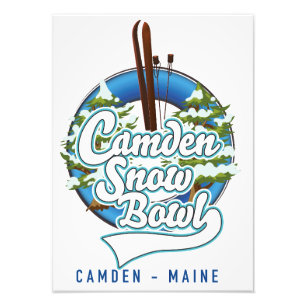 Impression Photo logo de ski de Camden Snow Bowl.