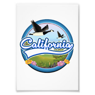 Impression Photo Logo de vacances des oies de Californie