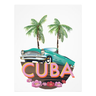Impression Photo logo de voiture classique cubaine