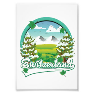 Impression Photo Logo de voyage rétro en Suisse