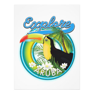 Impression Photo Logo Explore Aruba voyage