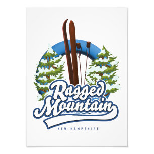 Impression Photo Logo ski de Ragged Mountain New Hampshire