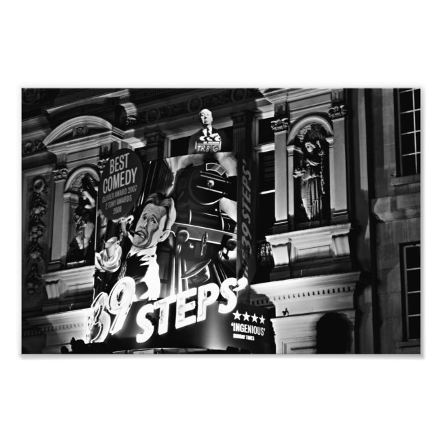 Impression Photo London Theatre Piccadilly (1843 B&W) (Devant)