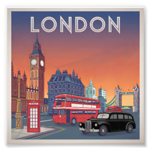 Impression Photo Londres vintage