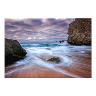 Impression Photo Long Exposure Seascape Waves Print