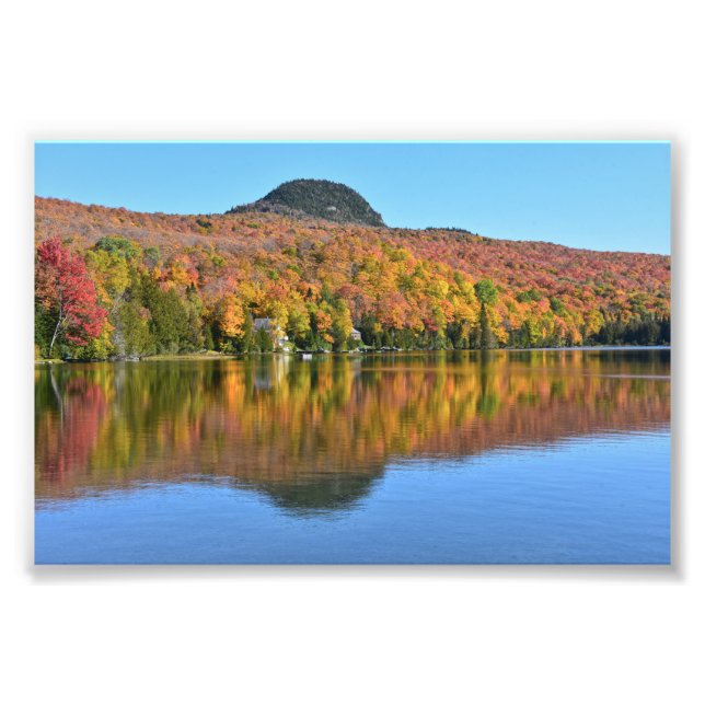 Impression Photo Long Pond en automne, Westmore, Vermont (Devant)